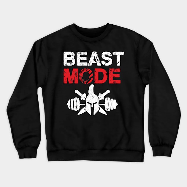 Beast mode gym Crewneck Sweatshirt by Boss creative